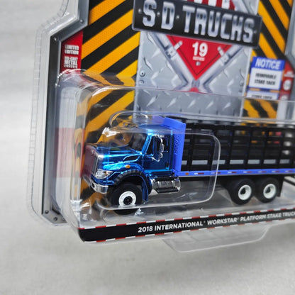 Lookrover Greenlight 1:64 S.D. Platform Pile Truck Diecast Model Static Display Collectible