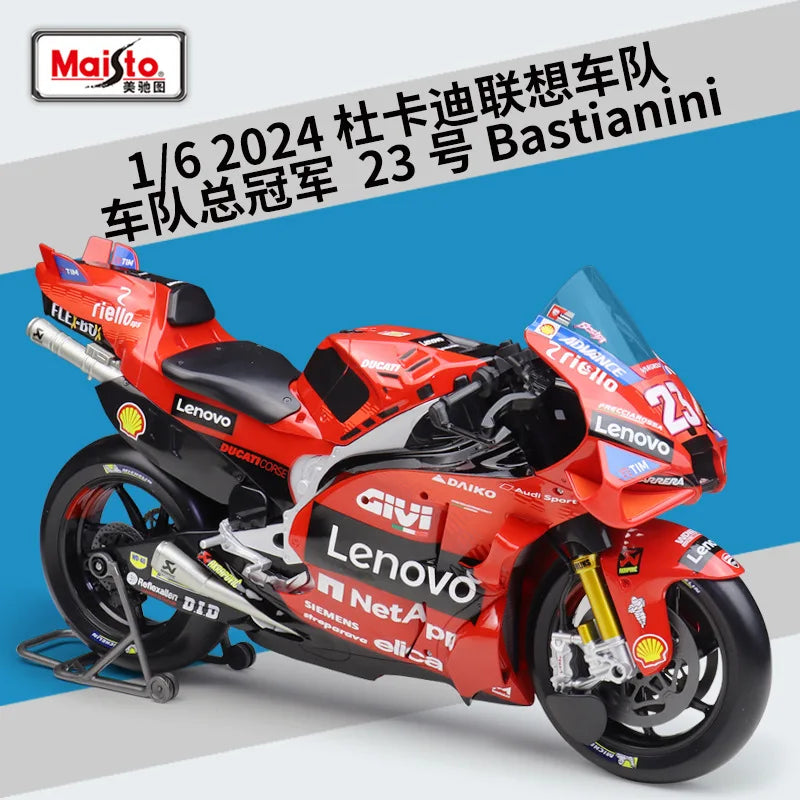Maisto 1/6 Ducati Desmosedici GP #63 Motorcycle Model Toy Vehicle Collection Autobike Shork-Absorber Off Road Autocycle Toy Car