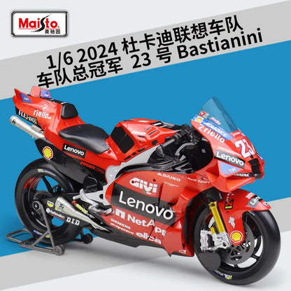 Maisto 1/6 Ducati Desmosedici GP #63 Motorcycle Model Toy Vehicle Collection Autobike Shork-Absorber Off Road Autocycle Toy Car