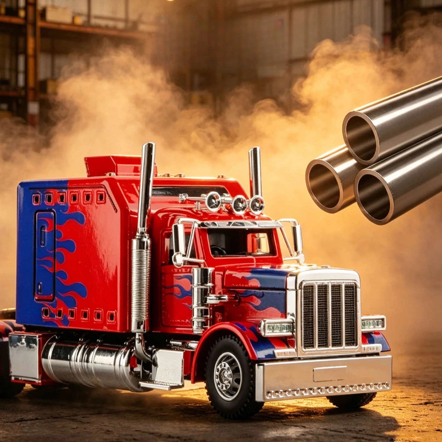 Lookrover Peterbilt 389 American Heavy-Duty Truck 1:24 Alloy Simulation Hobby Collecting Children Gift