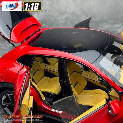 Lookrover BBR 1:18 Ferrari Purosangue Rosso Corsa Panoramic Roof Diecast Model Holiday Gift