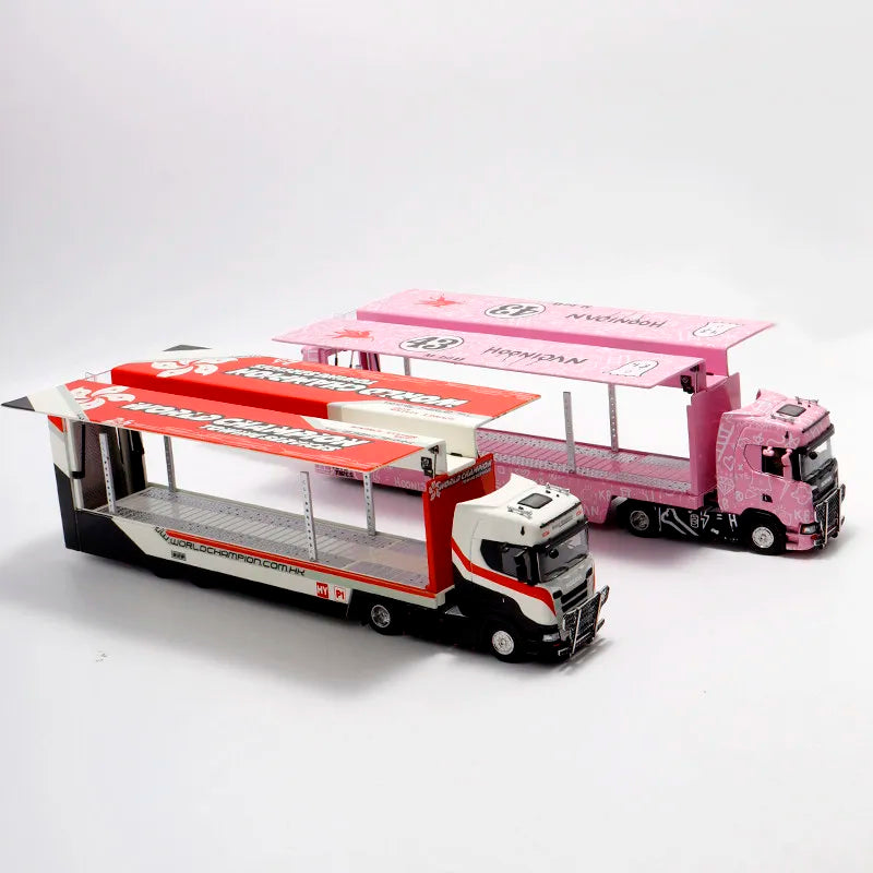 Lookrover Maxwell 1:64 Scania S730 Double Decker Container Hoonicorn Transport Alloy Model Toy