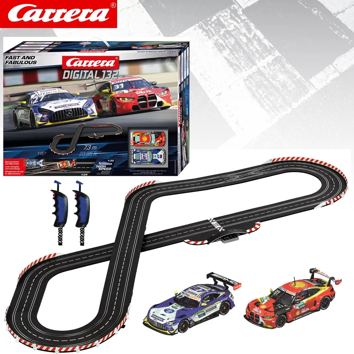 Lookrover Carrera Slot Car Digital 132 Racing Set – Retro Grand Prix / DTM / GT Perfection