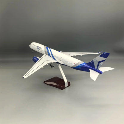 Lookrover Delta A350 Airways Airplane Model 1/142 Scale Resin with Wheels Kids Educational Toy