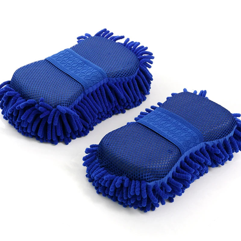 Lookrover Microfiber Car Wash Gloves Ultra Absorbent Scratch-Free Auto Cleaning Tool 1/2pcs