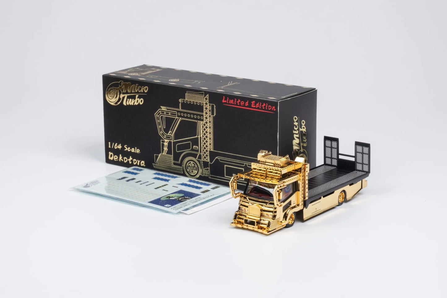 Micro Turbo 1/64 FullDrop Flatbed Modified Trailer Rocket Bunny Conquest Alloy Car Model Simulation Static Display Car Boy Gift