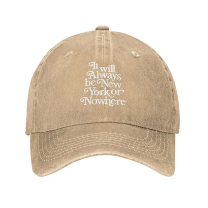 Lookrover Personalized New York Cotton Baseball Cap Adjustable Dad Hat Unisex Outdoor Autumn