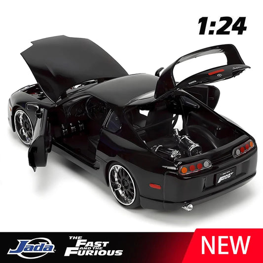 Lookrover Toyota Supra 1995 1:24 Alloy Diecast Car Model Miniature Scale Toy for Children