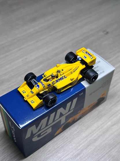 Lookrover MINI GT 1:64 Lotus 99T No.12 Alloy Diecast Model Car #1088 Collectible