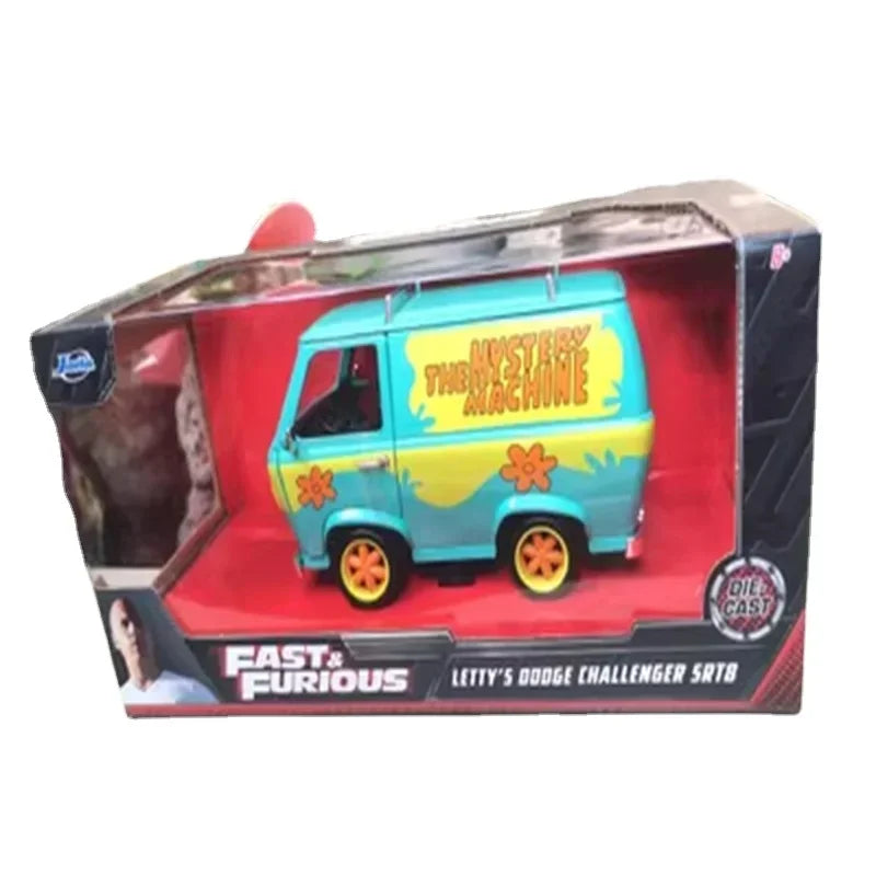 Lookrover JADA 1:24 Scooby-Doo Animal Bus Alloy Simulation Car Model Collection Toy Ornament