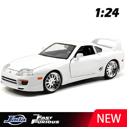 Lookrover Toyota Supra 1995 1:24 Alloy Diecast Car Model Miniature Scale Toy for Children