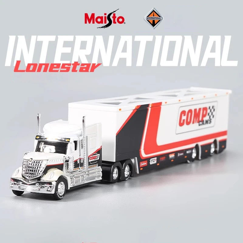 Lookrover Maisto 1:64 International LoneStar Car Trailer Elite Transport Diecast Precision Model Gift