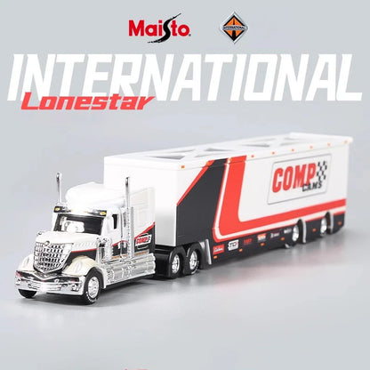 Lookrover Maisto 1:64 International LoneStar Car Trailer Elite Transport Diecast Precision Model Gift