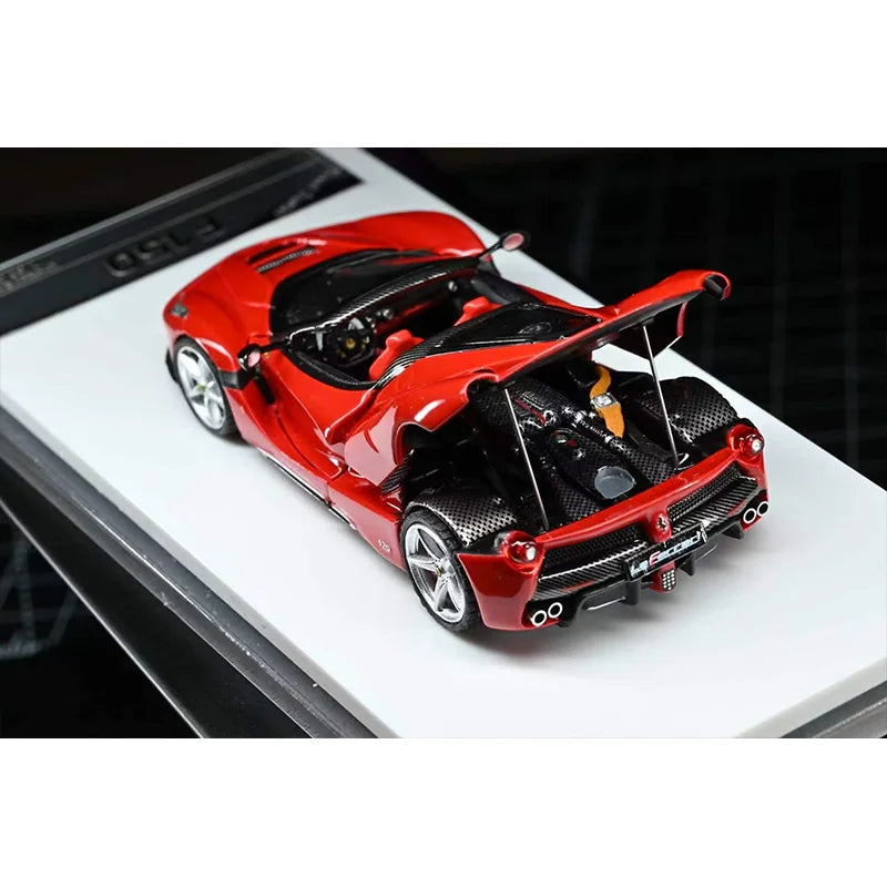 Lookrover Street Buster LaFerrari F150 1:64 Alloy Die-Cast Car Model Red with Extra Wheels