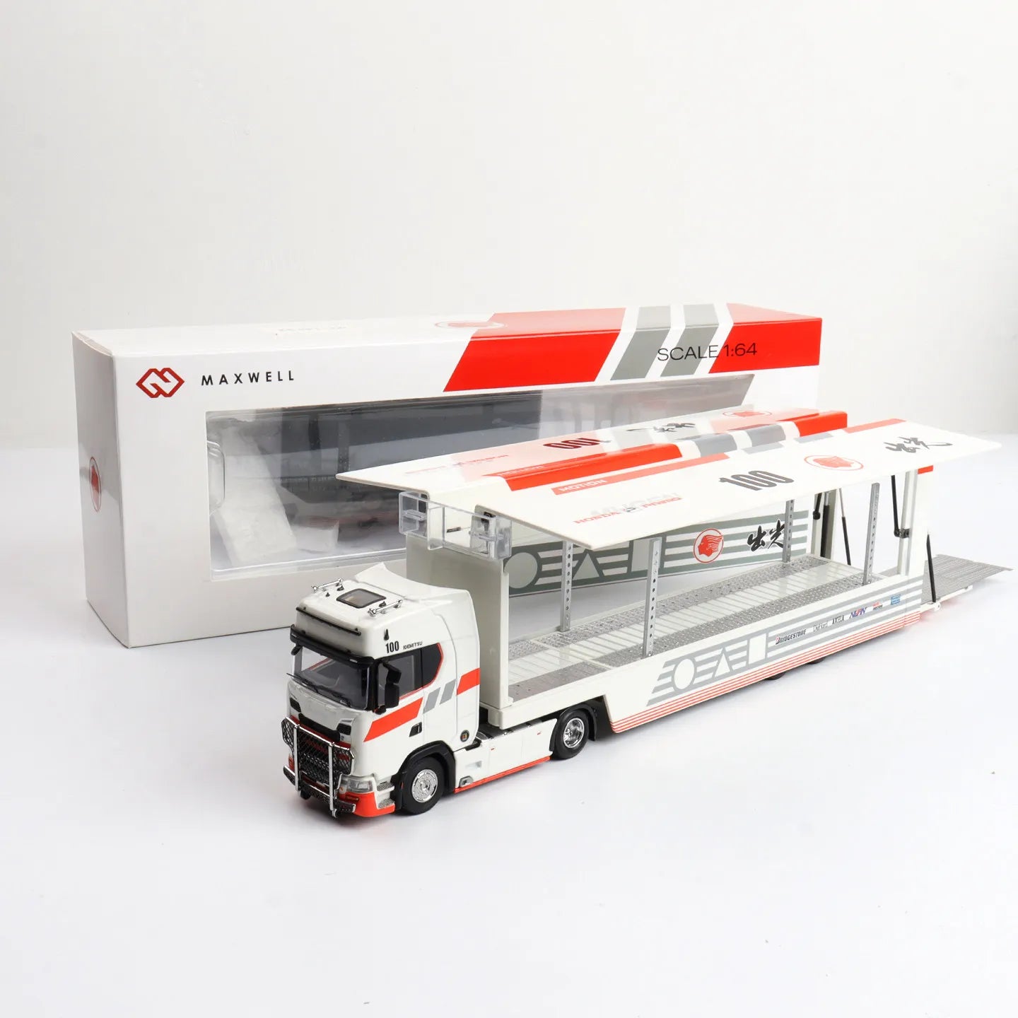 Lookrover Maxwell 1:64 Scania S730 Double Decker Container Hoonicorn Transport Alloy Model Toy