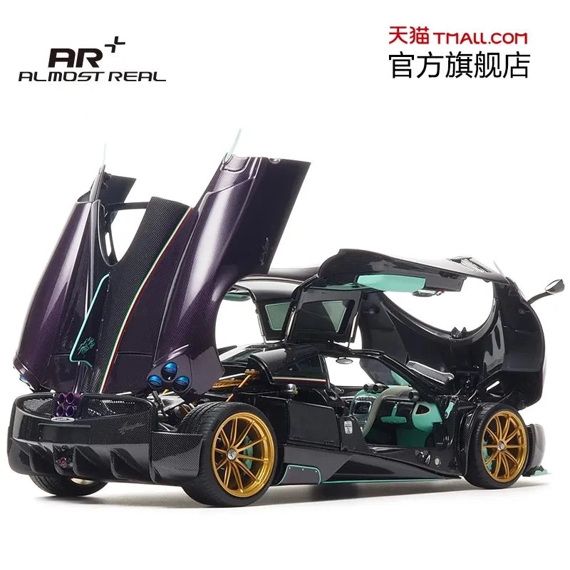 New Almost Real 1/18 Pagani Huayra Car Model Full Open Alloy Model Limitied Edition Room Ornament Boy Collection Toys Gift