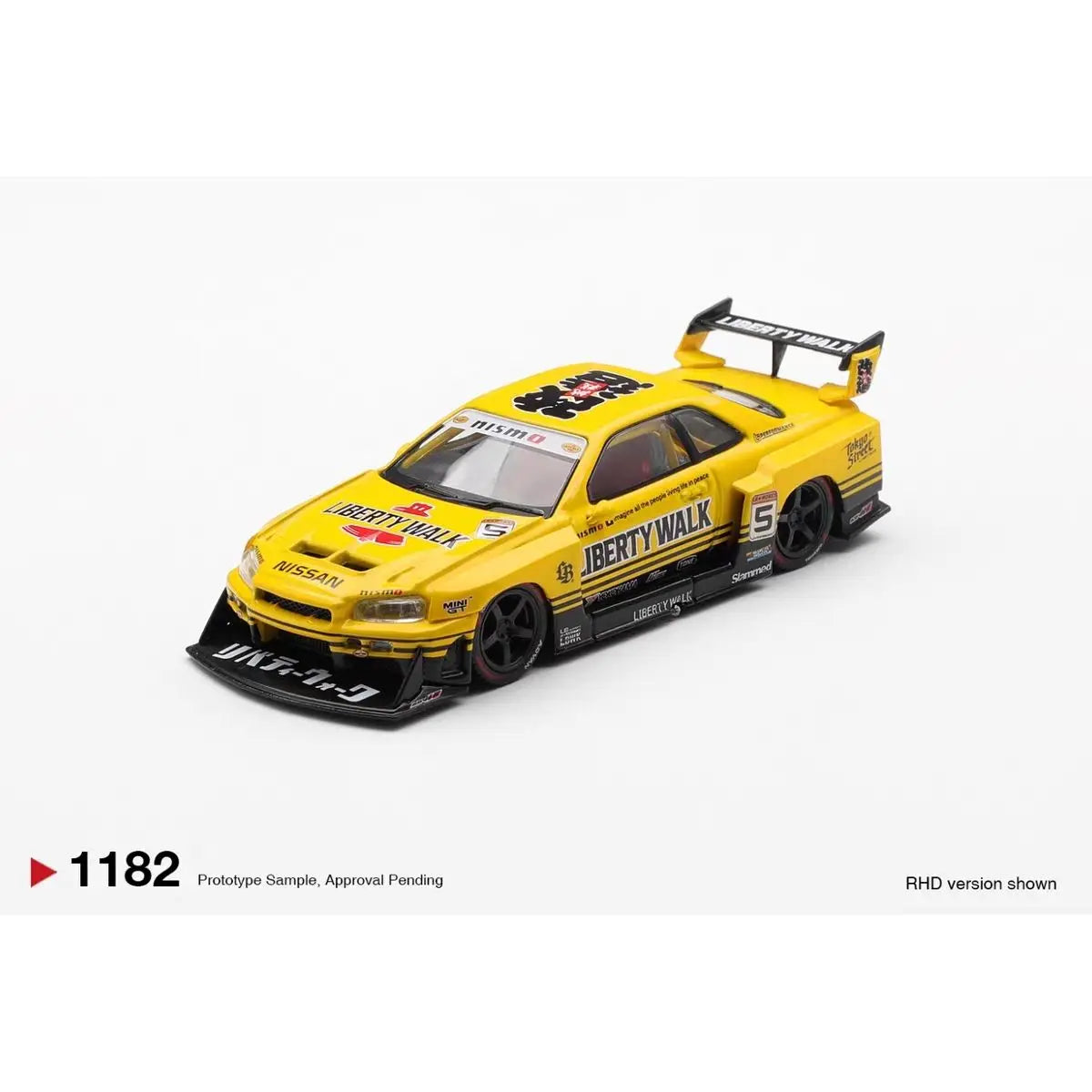 Lookrover MINI GT 1:64 Nissan LB-ER34 Super Silhouette Alloy Car Model #1182 Collectible