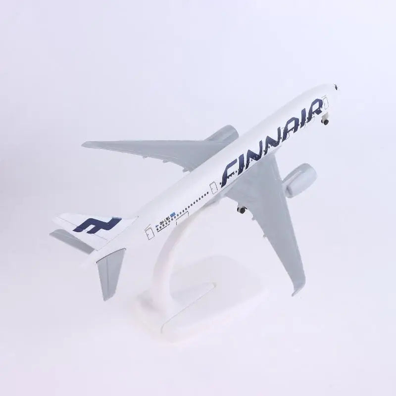 Lookrover Airbus A350 Finnair Airplane Model Alloy Metal 20cm with Wheels Display Kit