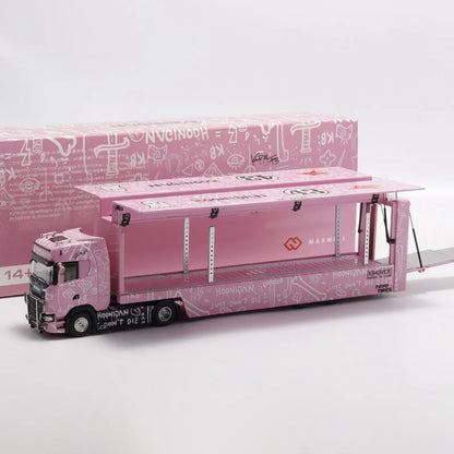 Lookrover Maxwell 1:64 Scania S730 Double Decker Container Hoonicorn Transport Alloy Model Toy