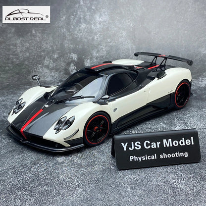Almost Real AR 1/18 Pagani Zonda Cinque Coupe 2009  Bianco Benny  Metal model car  Give a friend a birthday present