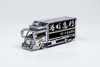 Micro Turbo 1/64 FullDrop Flatbed Modified Trailer Rocket Bunny Conquest Alloy Car Model Simulation Static Display Car Boy Gift