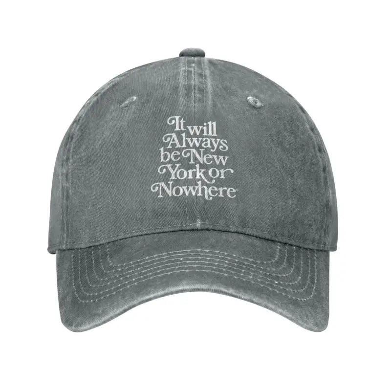 Lookrover Personalized New York Cotton Baseball Cap Adjustable Dad Hat Unisex Outdoor Autumn