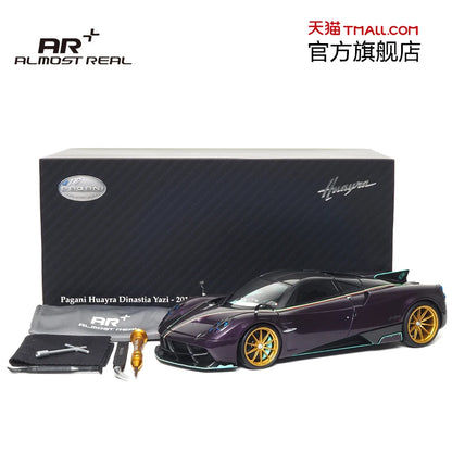 New Almost Real 1/18 Pagani Huayra Car Model Full Open Alloy Model Limitied Edition Room Ornament Boy Collection Toys Gift