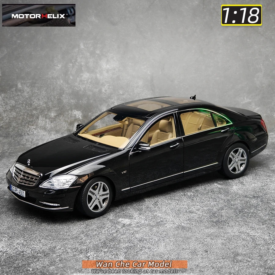 Lookrover Motorhelix 1:18 Mercedes-Benz S600L W221 S-Class Diecast Metal Car Model Display Gift