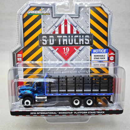 Lookrover Greenlight 1:64 S.D. Platform Pile Truck Diecast Model Static Display Collectible