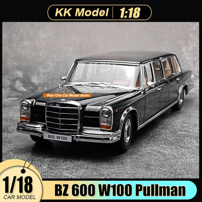 Lookrover KK Scale 1:18 Mercedes-Benz 600 W100 Pullman Alloy Diecast Model Static Display Gift