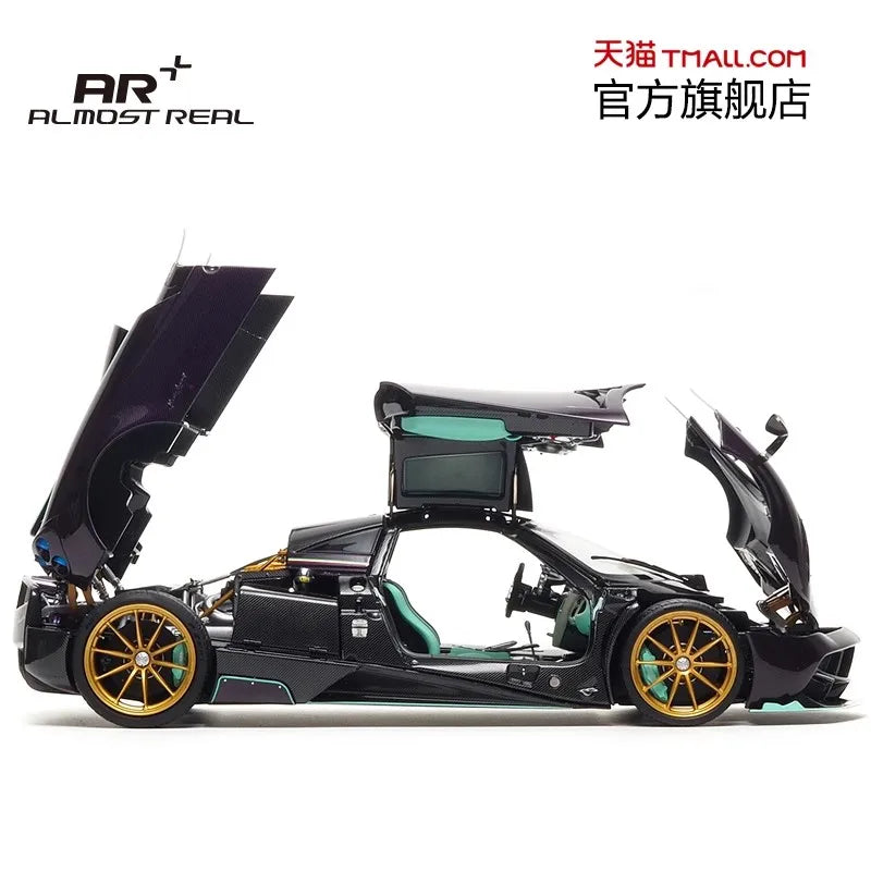 New Almost Real 1/18 Pagani Huayra Car Model Full Open Alloy Model Limitied Edition Room Ornament Boy Collection Toys Gift