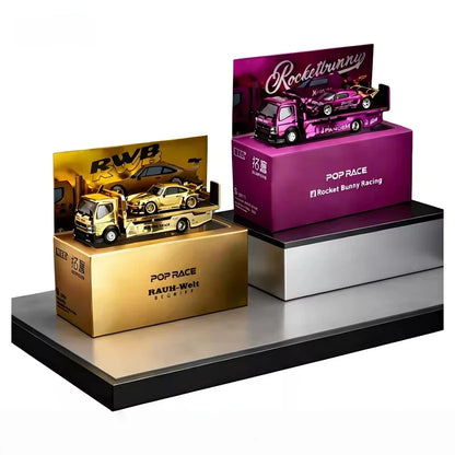 Lookrover Pop Race Xcartoys 1:64 RWB 930 Pandem Elise Truck Box Set HEC 2026 Diecast Gift