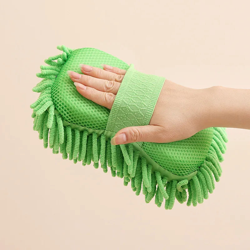 Lookrover Microfiber Car Wash Gloves Ultra Absorbent Scratch-Free Auto Cleaning Tool 1/2pcs