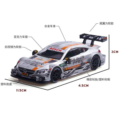 Lookrover Mercedes-Benz AMG C63 DTM Racing 1:43 Alloy Pull Back Simulation Toy Vehicle Model