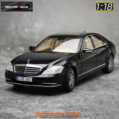 Lookrover Motorhelix 1:18 Mercedes-Benz S600L W221 S-Class Diecast Metal Car Model Display Gift