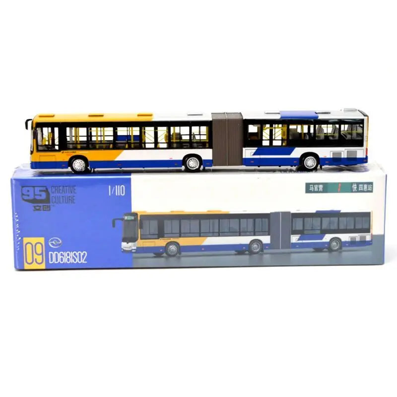 Lookrover Huanghai DD6181S02 Bus Express Route 1 1:110 Diecast Collectible Model Car Toy for Boys