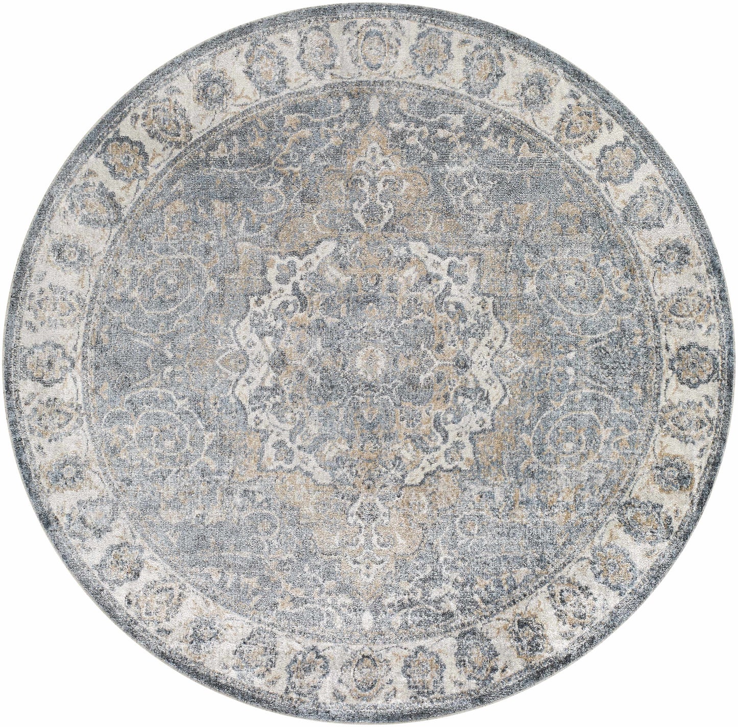 Aurum Blue Washable Area Rug