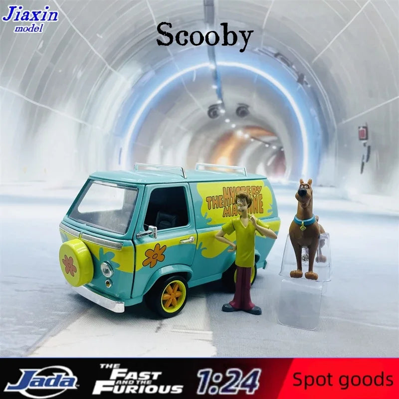 Lookrover JADA 1:24 Scooby-Doo Animal Bus Alloy Simulation Car Model Collection Toy Ornament