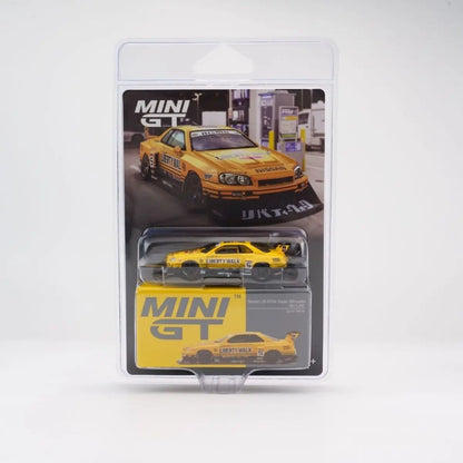 Lookrover MINI GT 1:64 Nissan LB-ER34 Super Silhouette Alloy Car Model #1182 Collectible