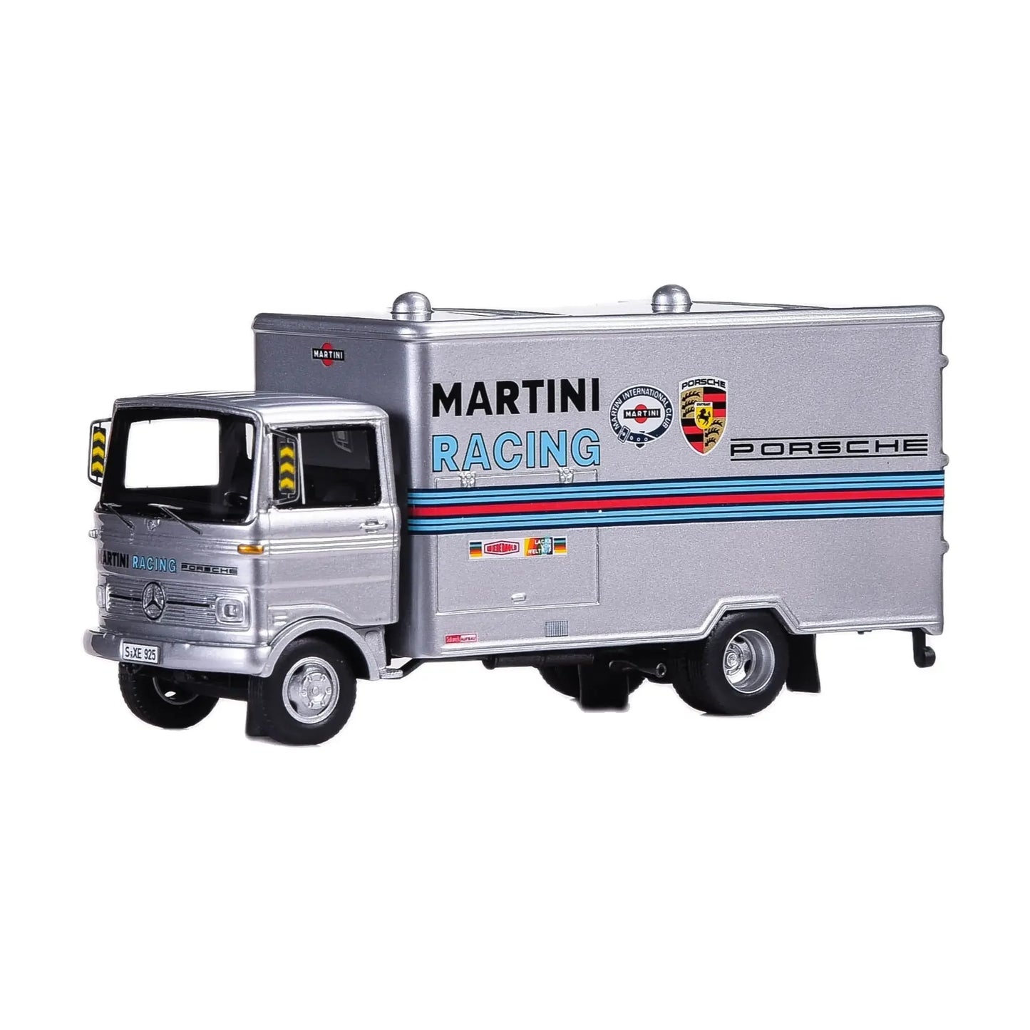 Lookrover ScaleMini 1:64 Mercedes-Benz LP608 Transporter Van Container Truck Resin Model