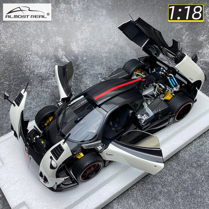 Almost Real AR 1/18 Pagani Zonda Cinque Coupe 2009  Bianco Benny  Metal model car  Give a friend a birthday present