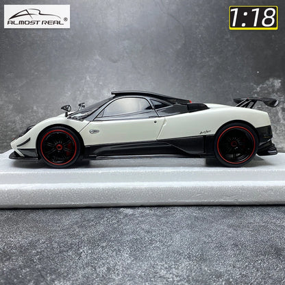 Almost Real AR 1/18 Pagani Zonda Cinque Coupe 2009  Bianco Benny  Metal model car  Give a friend a birthday present