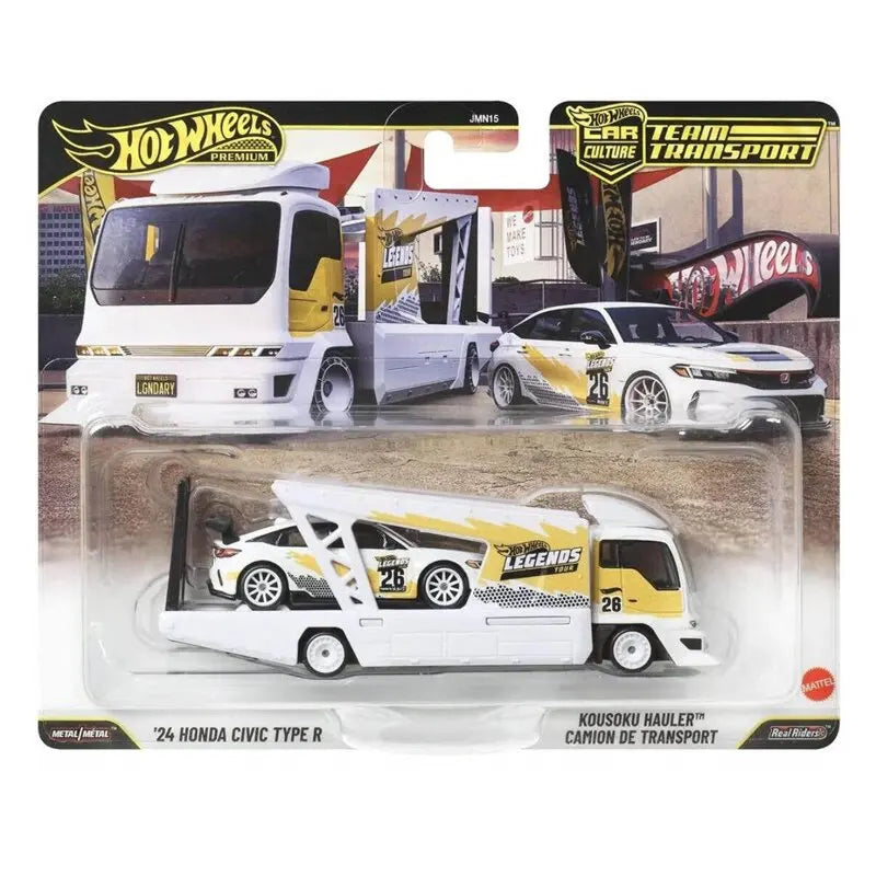 Lookrover Hot Wheels Premium Car Culture Team Transport Series Ford Honda Civic Type R 1:64