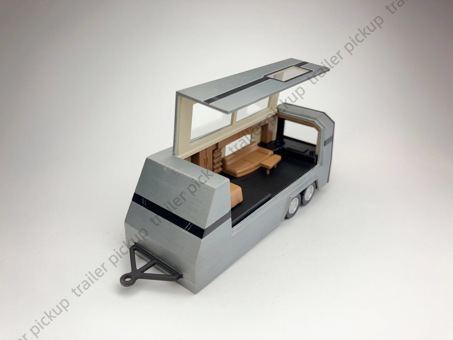 Lookrover DM 1:64 Tesla Cybertruck EV Pickup Trailer Diecast Model Limited Edition Alloy Collection
