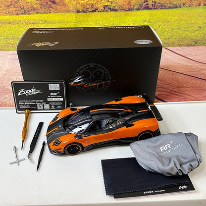 Almost Real AR 1/18 Pagani Zonda Cinque Coupe 2009  Bianco Benny  Metal model car  Give a friend a birthday present