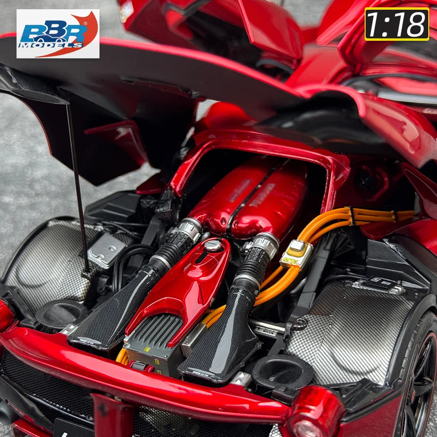 Lookrover BBR Models 1:18 Red Convertible Full-Drive Metal Car Model Holiday Gift Collection