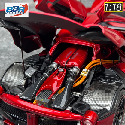 Lookrover BBR Models 1:18 Red Convertible Full-Drive Metal Car Model Holiday Gift Collection