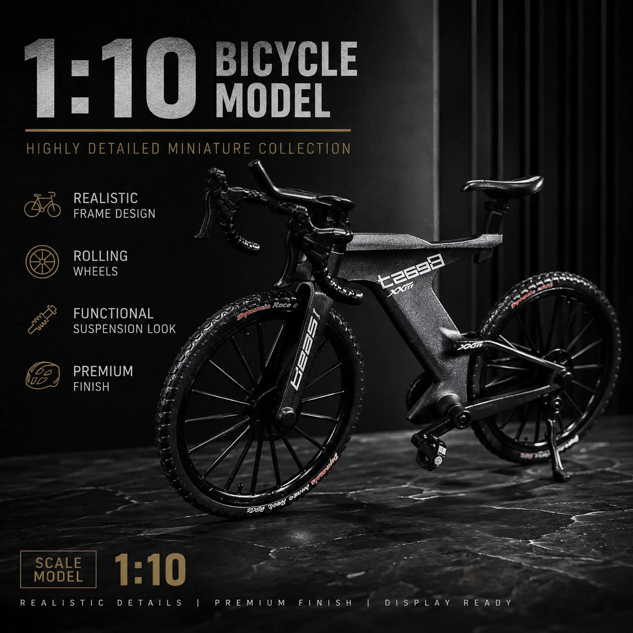 Lookrover Simulated Road Bike Racing Car Desktop Alloy Collectible Decorative Ornament Model