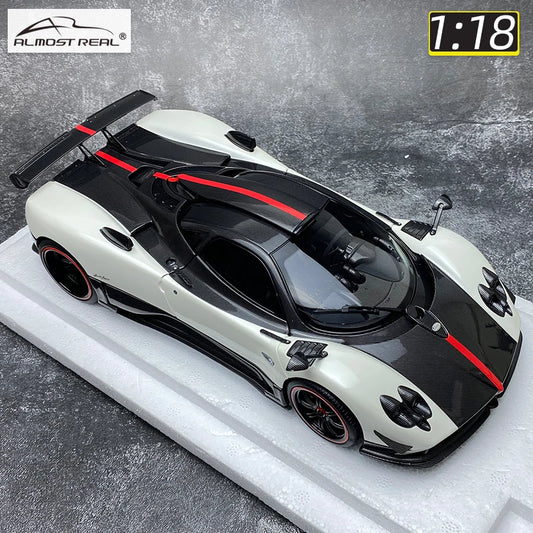 Almost Real AR 1/18 Pagani Zonda Cinque Coupe 2009  Bianco Benny  Metal model car  Give a friend a birthday present