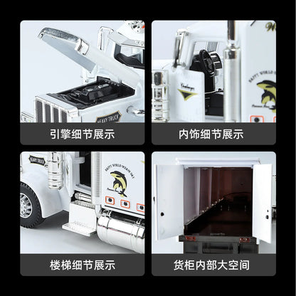 Lookrover Peterbilt 389 American Heavy-Duty Truck 1:24 Alloy Simulation Hobby Collecting Children Gift